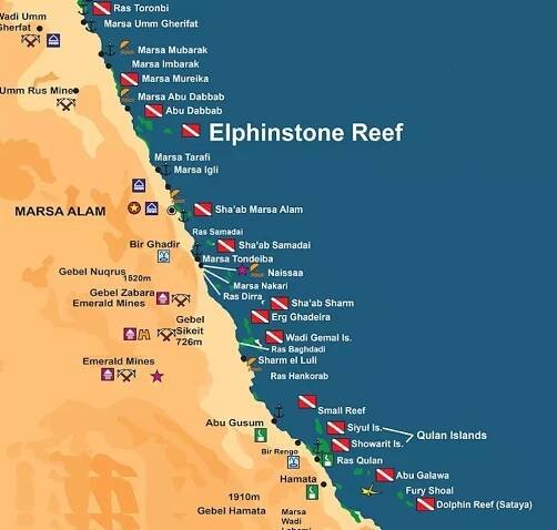 ▷ Marsa Alam Mapa🗺️ (Egypt) – Hotely na mapě (.PDF)