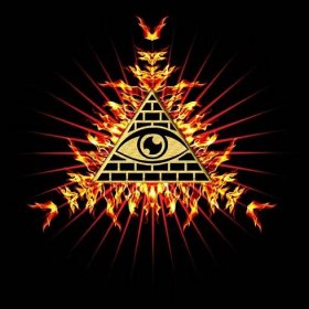 Oko Prozřetelnosti - všechny vševidoucí oko Boha - symbol Vševědoucnost — Stock obrázek