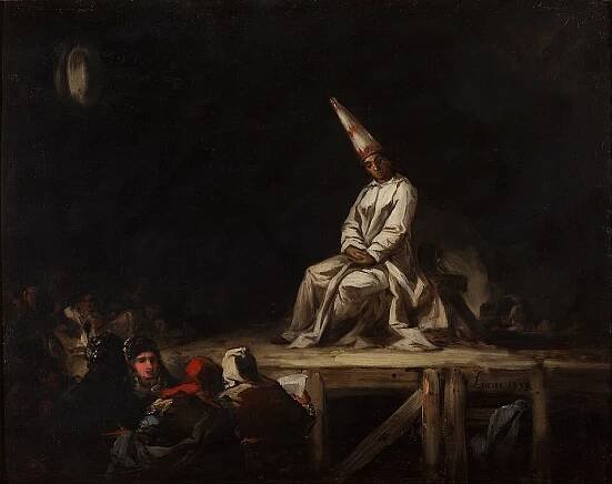 Auto de fe, de Eugenio Lucas Velázquez. 1853.