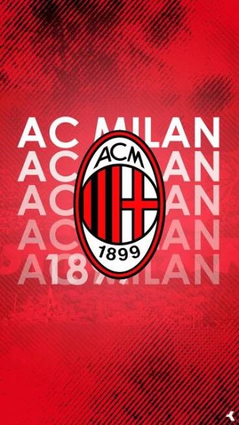 Red Textured AC Milan Wallpaper