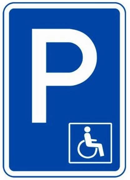 Dopravní značka - IP12+225 - Parkoviště pro invalidy