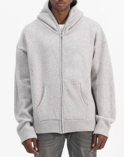 Maxi Merino & Cashmere Zip Hoodie