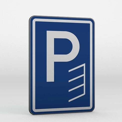 Dopravní značka IP11b | Parkoviště kolmé nebo šikmé stání