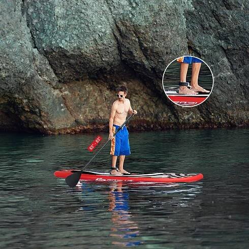 Goplus 11' nafukovací stand up paddleboard surf s čerpadlem hliníkové pádlo - Obrázek 26 z 36