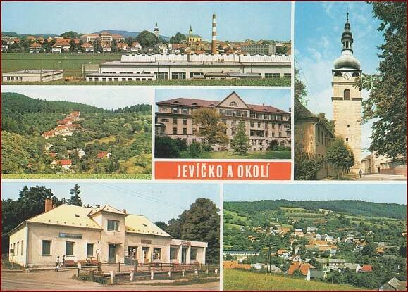Jevíčko a okolí * Zálesí, Biskupice, Bělá, okénková * Svitavy * B1061 - Pohlednice místopis
