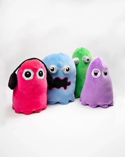 BLUE-Rainbow Ghost Softy-Sqwishy Plushie