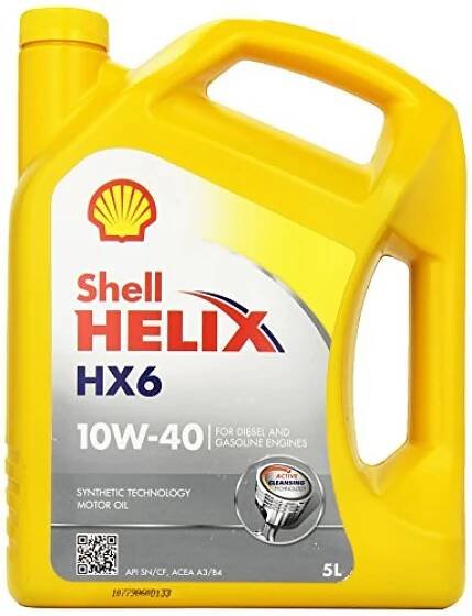 shell helix hx6 10w40 motorl 5l
