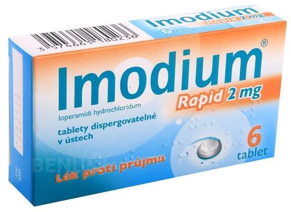 Imodium – IMODIUM RAPID 2MG perorální TBL DIS 6