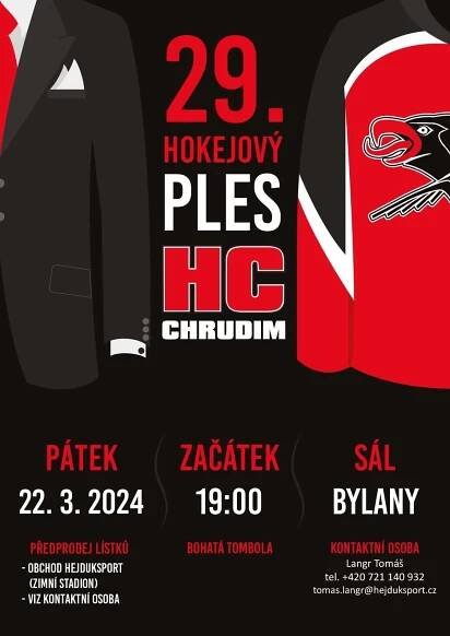 HC Chrudim | HC Chrudim Vás srdečně zve na 29. reprezentační hokejový ples