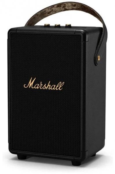 Marshall Tufton černo-zlatá / Bluetooth reproduktor / 80W / subwoofer / vstup na 3.5 mm jack