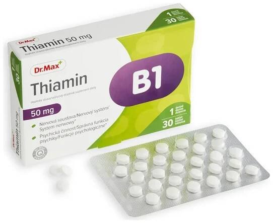 Dr. Max Tiamín 50 mg 1×30 tbl, výživový doplnok