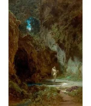 Reprodukce - DDSO-62 Carl Spitzweg - Koupající se nymfa