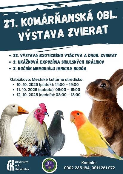 Gabčíkovo výstava 10.-12.10.2025