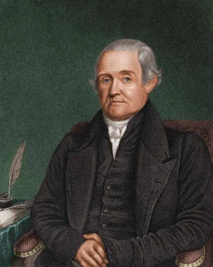 An artistic rendition of Noah Webster