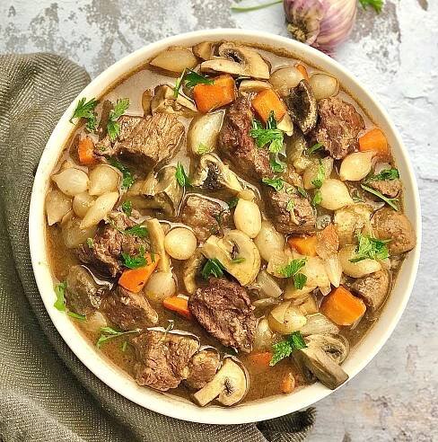 Slow Cooker Beef Bourguignon - Julianne's Kitchen