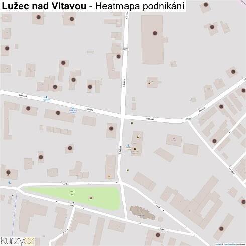Lužec nad Vltavou - mapy | Kurzy.cz