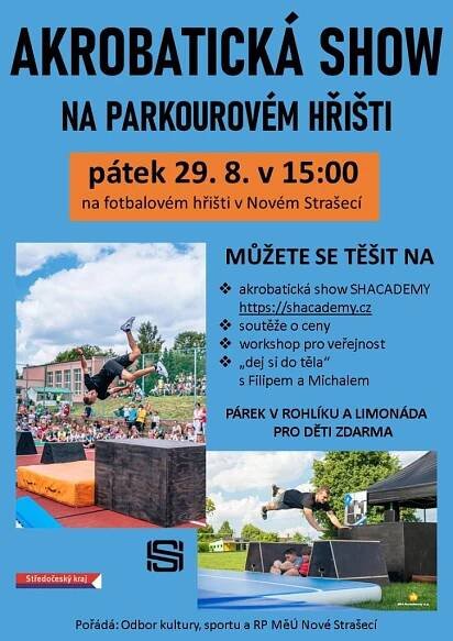 Akrobatická show na parkourovém hřišti - Oficiální stránky města Nové Strašecí