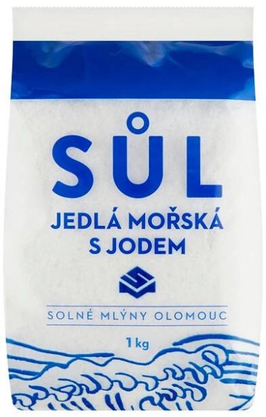 Solné Mlýny Sůl jedlá mořská s jodem 1kg