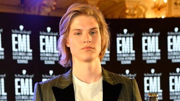 Český vítěz Schwarzkopf Elite Model Look 2019 Sebastian Klimeš (Praha, Španělský sále Pražského hradu, 27. srpna 2019)