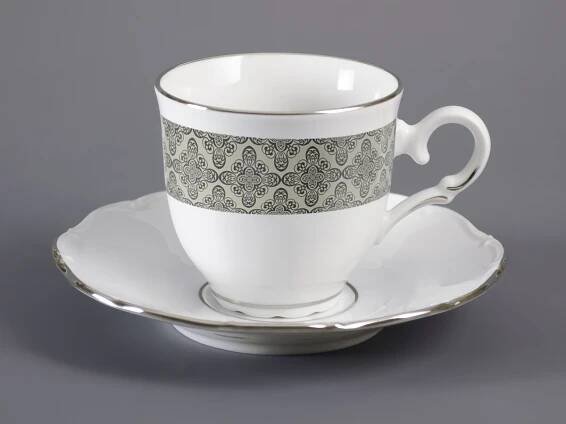 Přátelská souprava Ofélie (Babička) platina | Ofélie | VIVA PORCELÁN - PORCELÁNOVÁ MANUFAKTURA