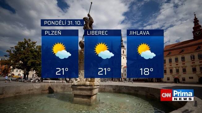 Předpověď počasí 31.10.2022