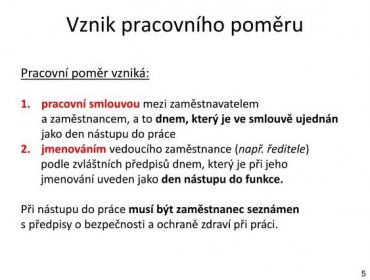 Ppt Pracovni Pomer Powerpoint Presentation Free Download Id