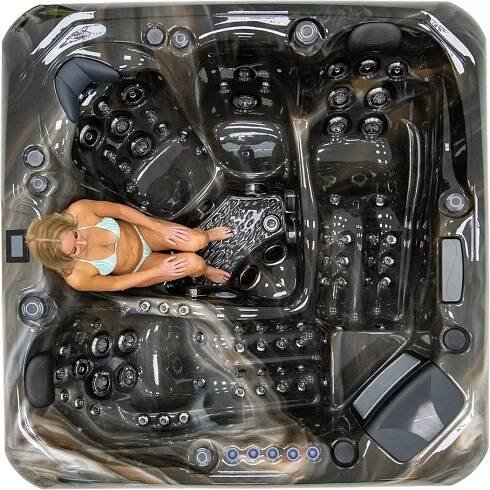 Platinum Spas Barcelona Hot Tub - Infinity Pool Construction