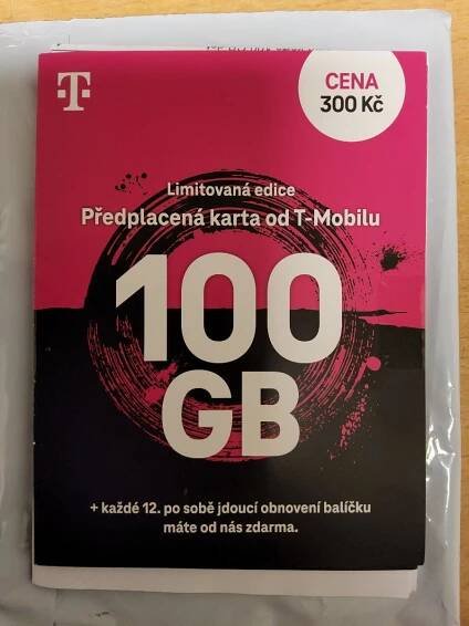 Sim karta 100 GB dat - Mobily a chytrá elektronika