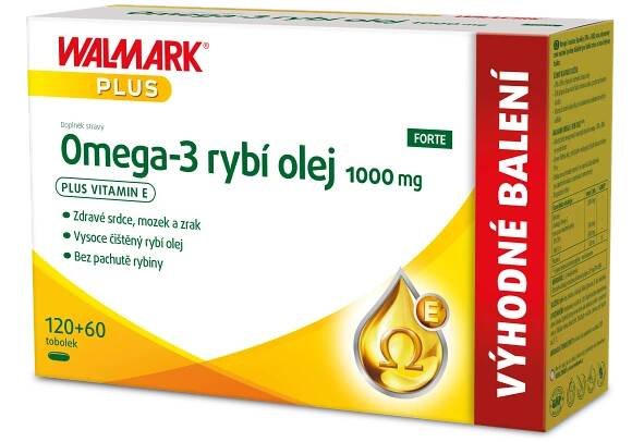 Walmark Omega-3 FORTE 1000mg 120+60 tob | Alphega.cz