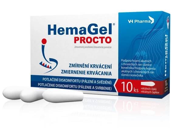 Hemagel PROCTO rektální čípky 10 ks