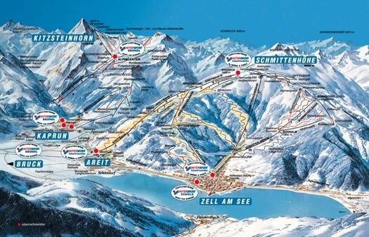 Mapa - Kaprun - Zell am See