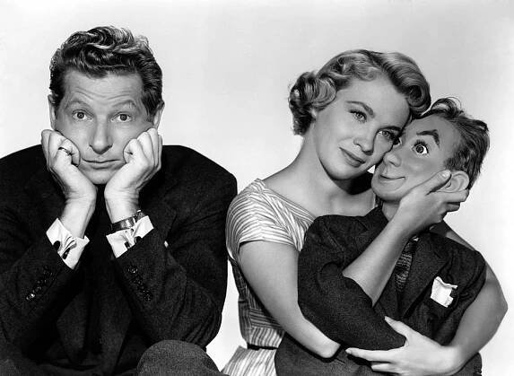 KNOCK ON WOOD, Danny Kaye, Mai Zetterling, 1954
