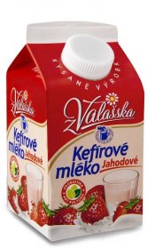 Mlékárna ValMez Kefírové mléko nízkotučné jahodové