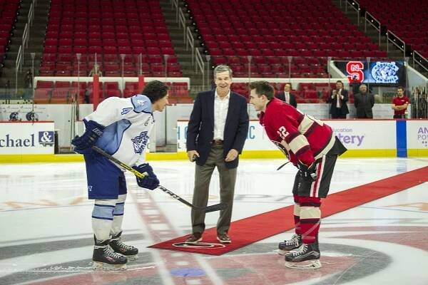 Puck Drop Gov. Roy Cooper