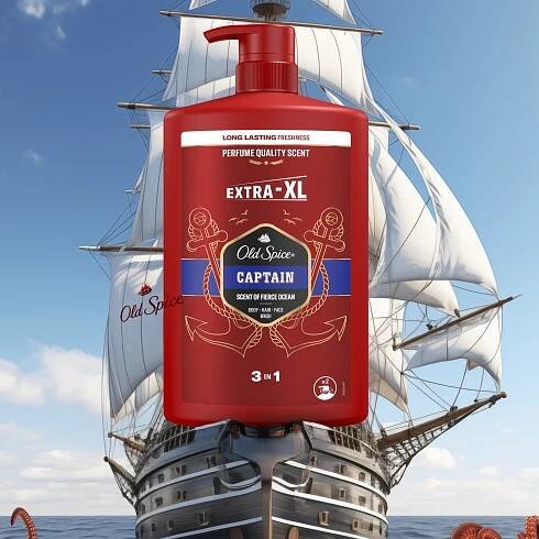 SPRCHOVÝ GEL 3IN1 OLD SPICE CAPTAIN 1000 ML Vlastnosti přípravek pro vlasy a tělo