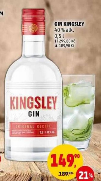 GIN KINGSLEY, 0,5 l