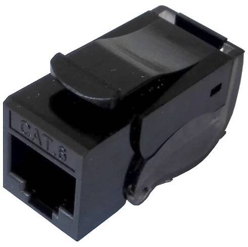 RJ45C6U Přístroj zásuvky datové Modular Jack RJ 45-8 Cat. 6, černý