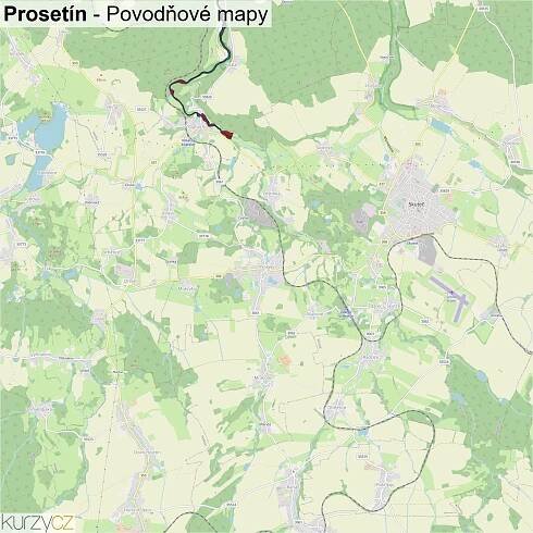 Prosetín - mapy | Kurzy.cz