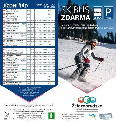 Vyjíždí Skibus Železná Ruda, v provozu bude do konce března