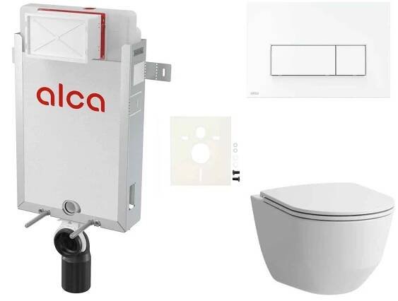Cenově zvýhodněný závěsný WC set Alca k zazdění + WC Laufen SIKOAL7