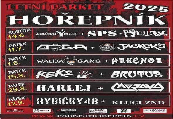 Letní parket Hořepník čeká perná sezona. Otevřou ji kluci z Počernic – The Fialky a rocková legenda SPS, nebude chybět ani Harlej a Rybičky 48 - RockShock
