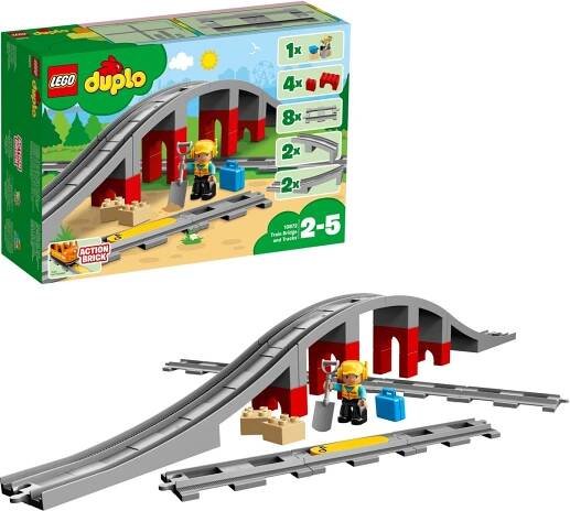 LEGO stavebnice LEGO DUPLO 10872 Doplňky k vláčku – most a koleje