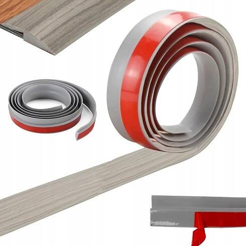 PVC SOKLOVÁ LIŠTA 3.5cm SOKLOVÁ ŠEDÁ 3M