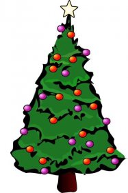 Vektorový obrázek, ilustrační klipart Vánoční stromeček v rozlišení 1073x1600 pixelů zdarma ke stažení, Vánoce vektor do vašich dokumentů