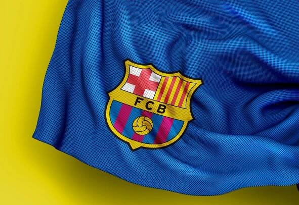 Barcelona Free Jersey Texture Logo Mockup