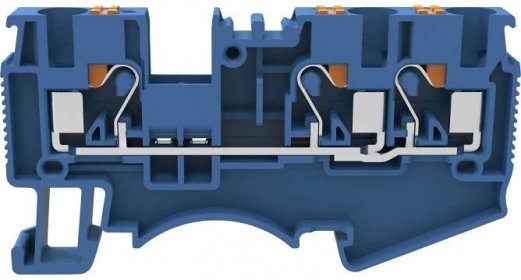 Degson DS4-TW-01P-12-00A(H) průchodková svorka pružinové připojení modrá 1 ks