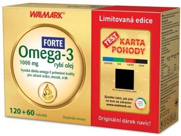 Walmark Omega Forte 1000 mg 120 + 60 tobolek + dárek