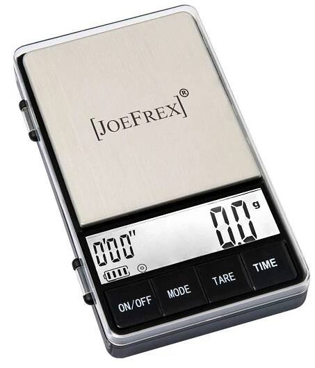 Digitální váha do 1,5kg na kávu s časovačem [JoeFrex]