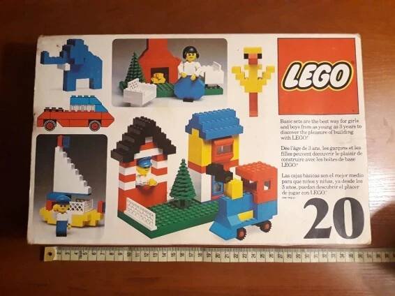 RETRO LEGO č. 20 Basic Building Set (20), r. 1976 - Hračky