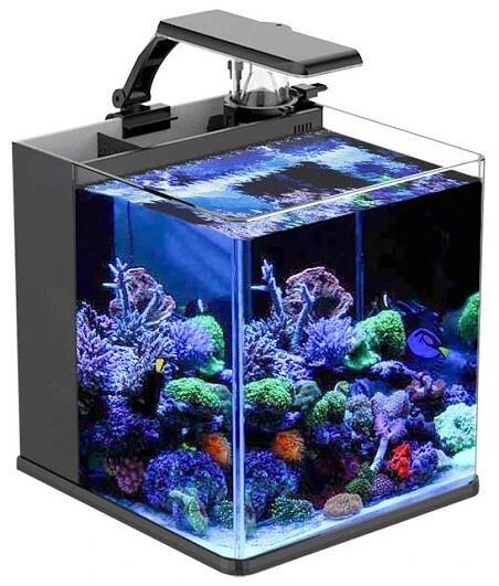 Invital Nano LED mořské akvárium s filtrací a odpěňovačem 23 l černé